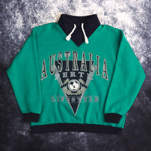 Load image into Gallery viewer, Vintage Green Australia Perth 1/4 Zip Sweatshirt | XS
