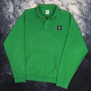 Vintage Green Entente Collared Sweatshirt | Large