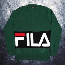 Load image into Gallery viewer, Vintage Green Fila Spell Out Jumper | Large
