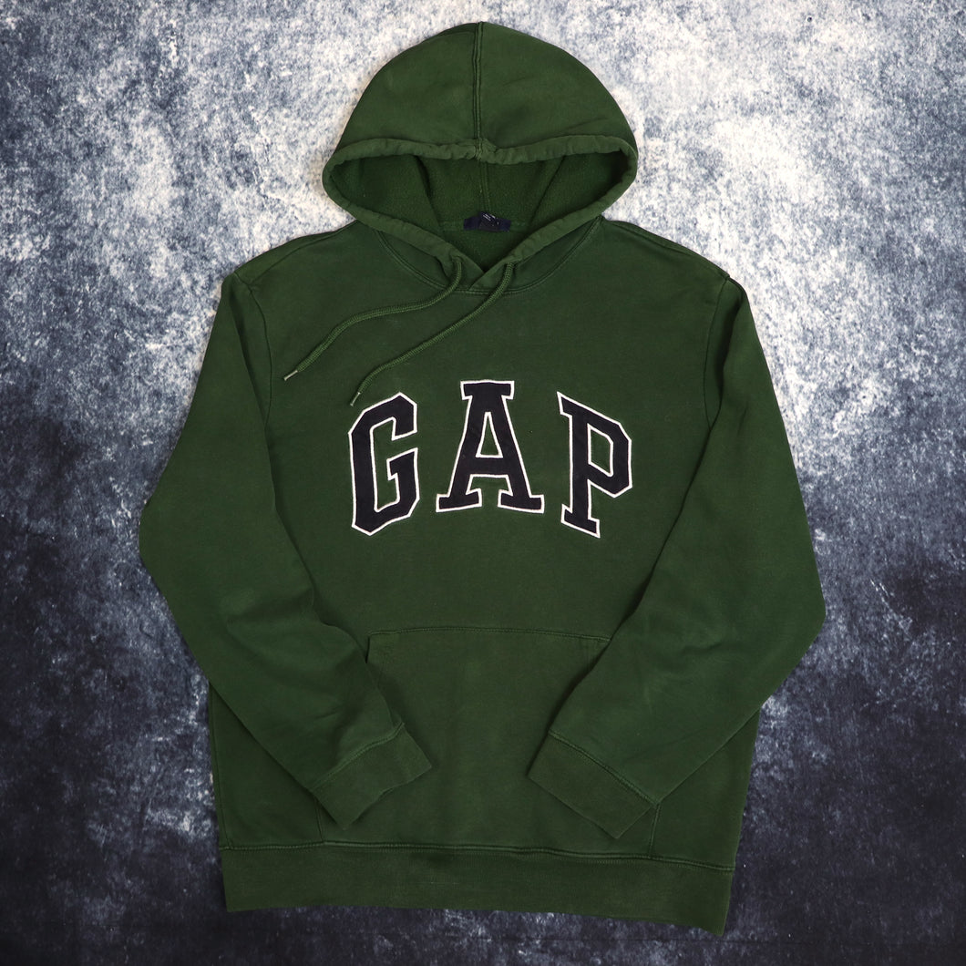 Vintage Green GAP Spell Out Hoodie | Small