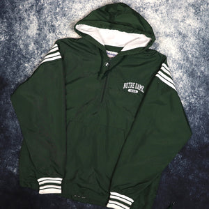 Vintage Green Notre Dame Fighting Irish 1/4 Zip Windbreaker Jacket | Small