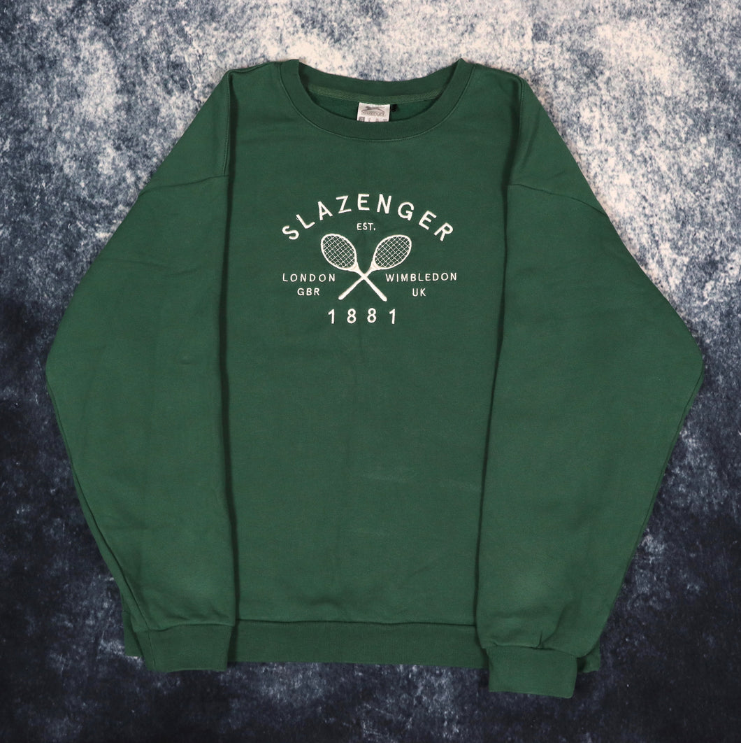Vintage Green Slazenger Wimbledon Sweatshirt | Small