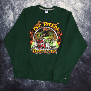 Vintage Green St Patricks Ireland Sweatshirt | Large