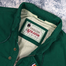 Load image into Gallery viewer, Vintage 90s Green World Strato&#39;s Harrington Jacket | Medium
