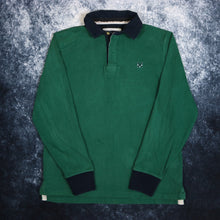 Load image into Gallery viewer, Vintage Green &amp; Navy Crew Rugby Sweatshirt | Medium
