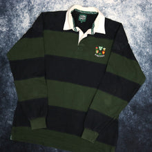 Load image into Gallery viewer, Vintage Green &amp; Navy Striped Ireland Six Nations Rugby Sweatshirt
