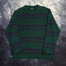 Load image into Gallery viewer, Vintage Green &amp; Navy Stripy Ralph Lauren Chaps Sweatshirt | Large
