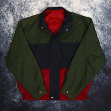 Load image into Gallery viewer, Vintage Green, Navy &amp; Red Colour Block Jacket | XL
