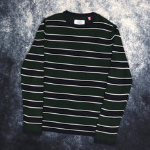 Load image into Gallery viewer, Vintage Green, Navy &amp; White Striped Jumper | Small
