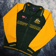 Load image into Gallery viewer, Vintage Green &amp; Yellow Australia Zip Up Sweatshirt
