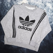 Load image into Gallery viewer, Vintage Grey Adidas Trefoil Sweatshirt | XS
