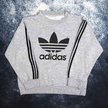 Load image into Gallery viewer, Vintage Grey Adidas Trefoil Sweatshirt | XS
