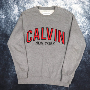 Vintage Grey Calvin Klein New York Sweatshirt | Large
