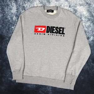 Vintage Grey Diesel Denim Division Sweatshirt | Medium