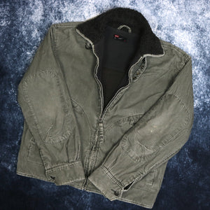 Vintage Grey Diesel Fleece Lined Corduroy Jacket