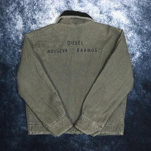 Vintage Grey Diesel Fleece Lined Corduroy Jacket