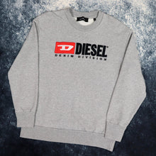 Load image into Gallery viewer, Vintage Grey Diesel Spell Out Sweatshirt | XS
