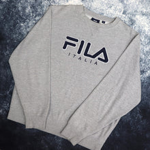 Load image into Gallery viewer, Vintage Grey Fila Spell Out Sweatshirt | Medium
