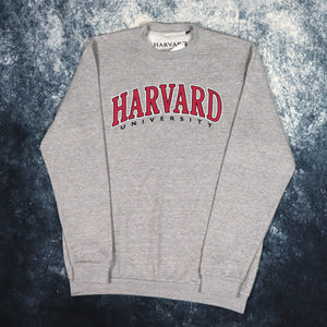 Vintage Grey Harvard University Sweatshirt | Small