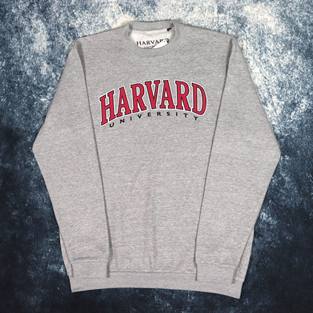 Vintage Grey Harvard University Sweatshirt | Small