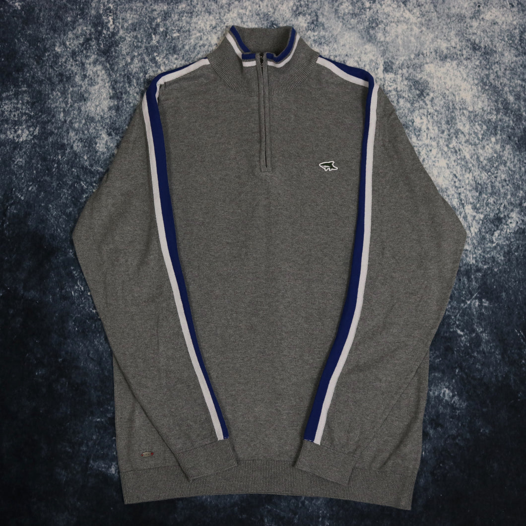 Vintage Grey Le Shark 1/4 Zip Jumper