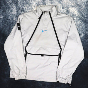 Vintage Grey Nike Air Half Zip Windbreaker Jacket | Large