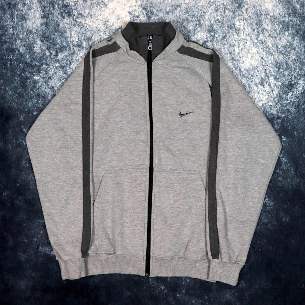 Vintage Grey Nike Zip Up Sweatshirt | XS