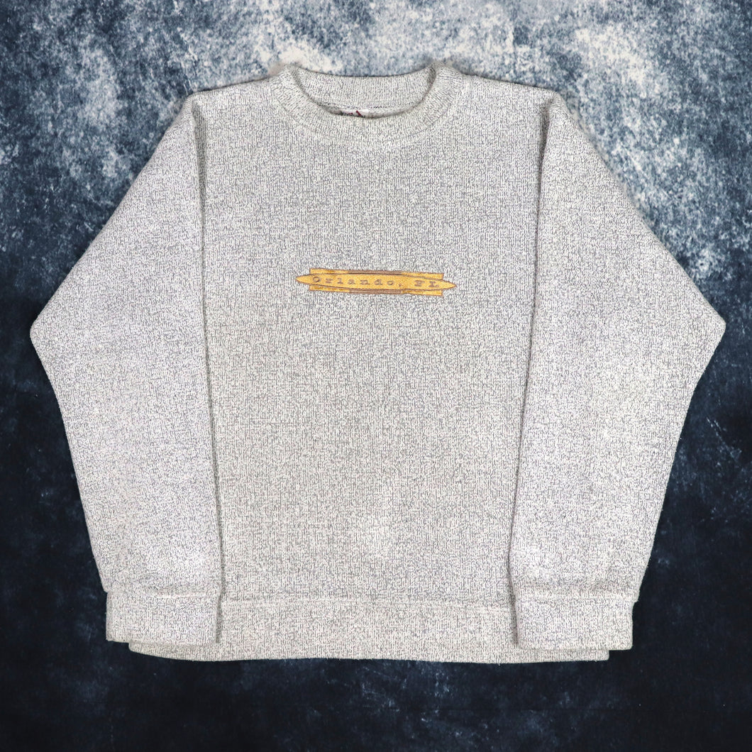 Vintage 90s Grey Orlando Florida Sweatshirt | Medium