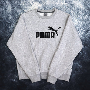 Vintage Grey Puma Spell Out Sweatshirt | Small