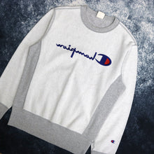Load image into Gallery viewer, Vintage Grey Champion Reverse Weave Spell Out Sweatshirt | Small
