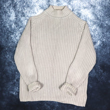 Load image into Gallery viewer, Vintage Grey Ribbed High Neck Jumper | Medium
