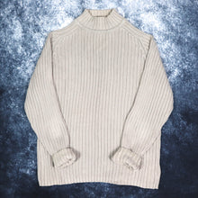 Load image into Gallery viewer, Vintage Grey Ribbed High Neck Jumper | Medium
