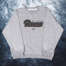 Load image into Gallery viewer, Vintage Grey St Louis Rams Reebok Sweatshirt | Large
