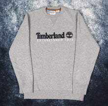 Load image into Gallery viewer, Vintage Grey Timberland Spell Out Sweatshirt | Medium
