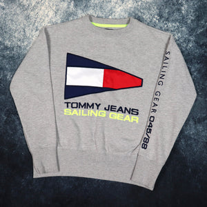 Vintage Grey Tommy Hilfiger Sailing Gear Sweatshirt | XS