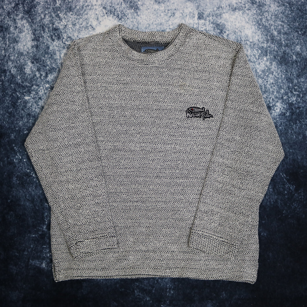 Vintage Grey Weird Fish Sweatshirt