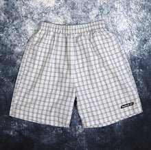 Load image into Gallery viewer, Vintage Grey &amp; Black Checkered Reebok Swim Shorts | Small
