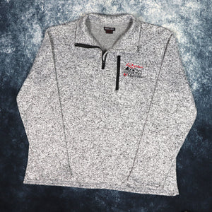 Vintage Grey & Black North Snow 1/4 Zip Sweatshirt | XL