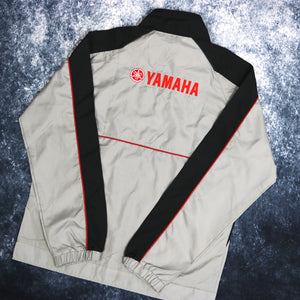Vintage Grey & Black Yamaha Windbreaker Jacket | Medium