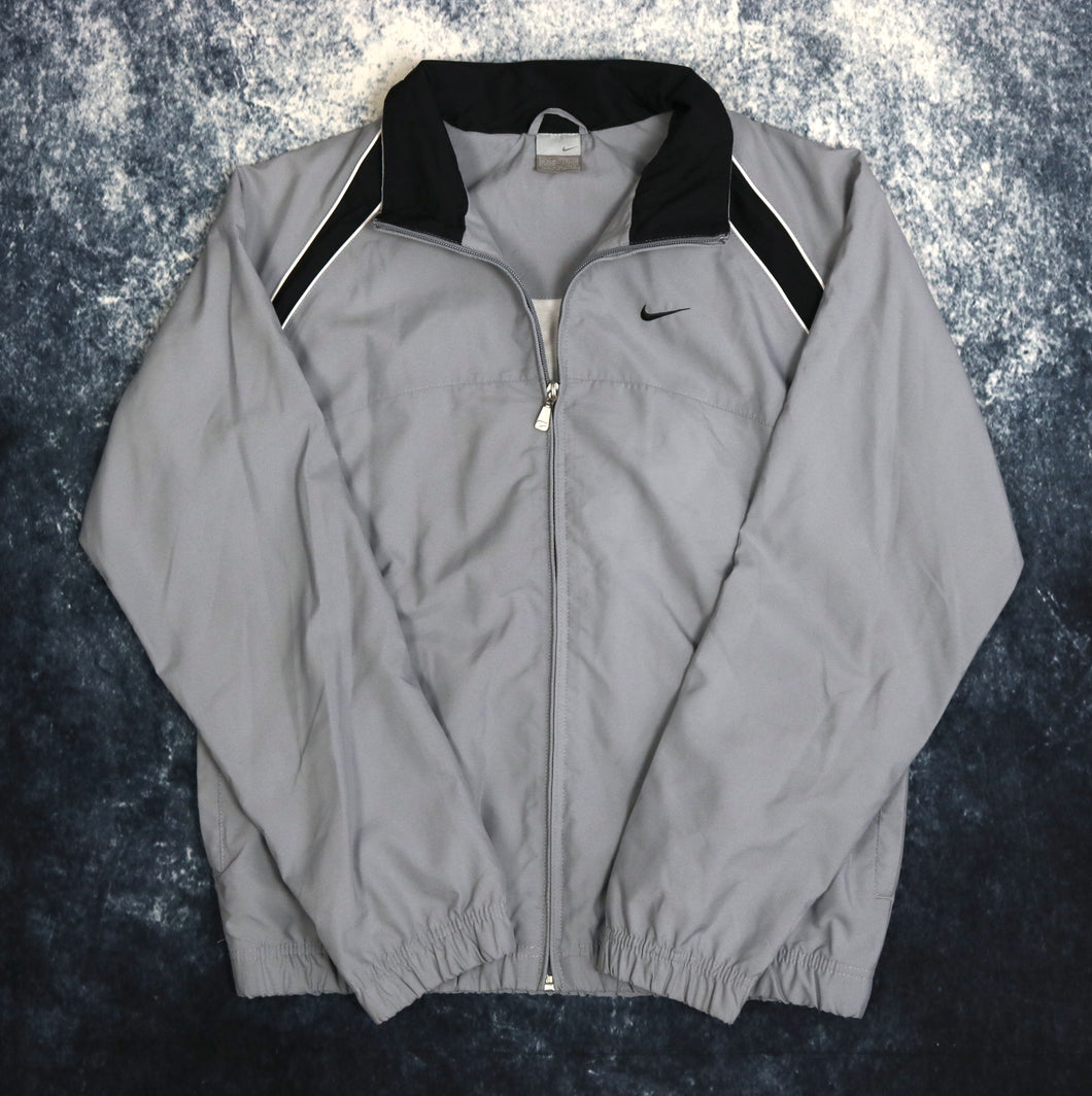 Vintage Grey, Black & White Nike Windbreaker Jacket | Small