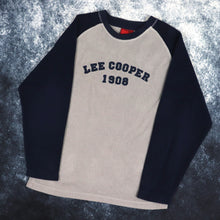 Load image into Gallery viewer, Vintage Grey &amp; Navy Lee Cooper Fleece Sweatshirt | Small
