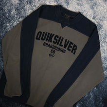 Load image into Gallery viewer, Vintage Grey &amp; Navy Quiksilver Sweatshirt
