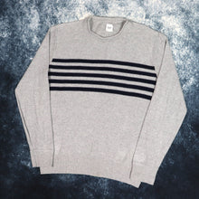 Load image into Gallery viewer, Vintage Grey &amp; Navy Striped GAP Jumper | Small
