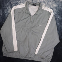 Load image into Gallery viewer, Vintage Grey &amp; White Cotton Traders 1/4 Zip Windbreaker Jacket | 5XL
