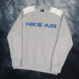 Vintage Grey & White Nike Air Sweatshirt | Medium