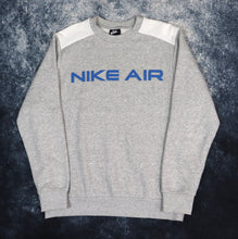 Load image into Gallery viewer, Vintage Grey &amp; White Nike Air Sweatshirt | Medium
