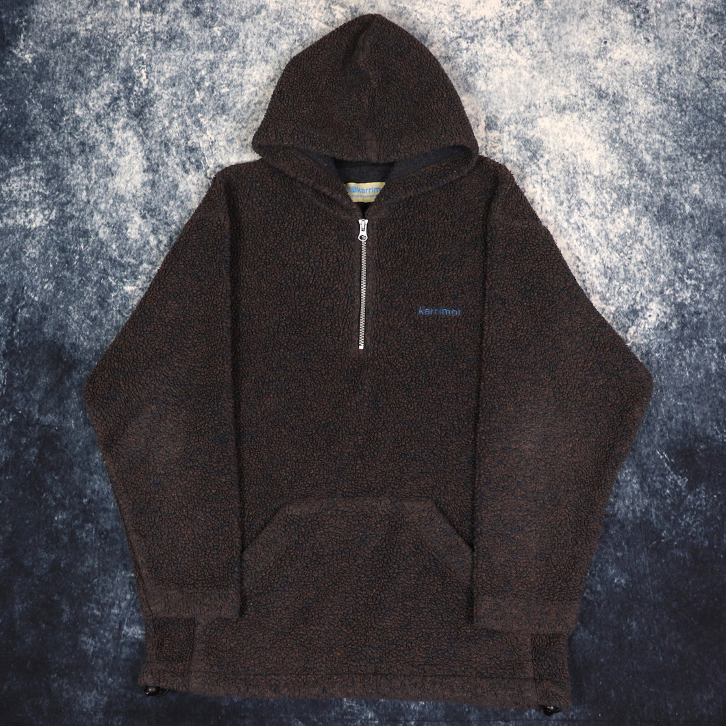 Vintage Karrimor 1/4 Zip Sherpa Fleece Hoodie | Medium