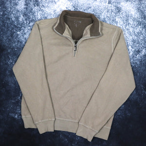 Vintage Khaki 1/4 Zip Sweatshirt | XS