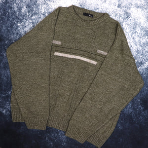 Vintage Khaki Bhs Grandad Jumper | Small