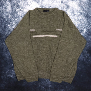 Vintage Khaki Bhs Grandad Jumper | Small